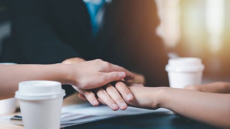 people holding hands during followship